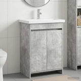 Bathroom Furniture Set Concrete Grey 81 x 40 x 84.5 cm 3404285