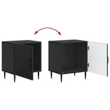 Bedside Cabinet 2 pcs Black 43 x 34.5 x 50 cm Engineered Wood 894798