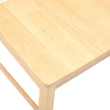 Dining Chairs 2 pcs Natural 43 x 54 x 89 cm Solid Rubber Wood 42020441