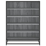 Shoe Cabinet Grey Sonoma 75x38x97.5 cm Engineered Wood and Metal 3300873