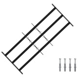Security Grille for Windows with 3 Crossbars 3 pcs 63-114 cm 42031286