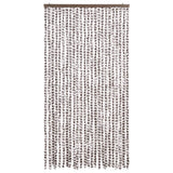 325462 Insect Curtain Taupe and White 100x220 cm Chenille