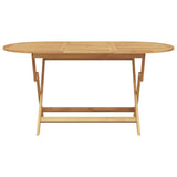Garden Dining Set 7 pcs Brown Solid Teak Wood 3356879