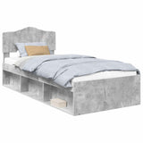Bed Frame with Headboard Concerte 90 x 200 cm Solid Pine Wood 3412946
