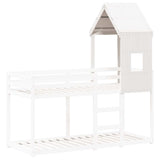 Kids' Bed Roof White 60x89x134.5 cm Solid Wood Pine 846886