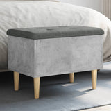 Storage Bench Concrete Grey 62x42x46 cm Engineered Wood 835071