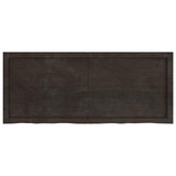 Table Top Dark Brown 120x50x cm Treated Solid Wood Oak 3156437