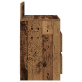 Bedside Cabinets 2 pcs with 2 Drawers Old Wood 40x33x60 cm 858575