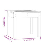 Garden Bench Grey Solid Pine Wood Standard Durable Garden Bench 823992