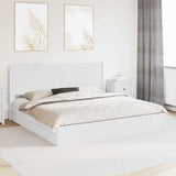 Bed Frame with Storage and Headboard White 180 x 200 cm 3414001