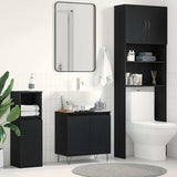 Bathroom Sink Cabinet Black Oak 58 x 33 x 60 cm Engineered Wood 862888