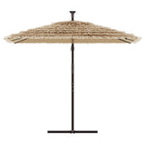 Garden Parasol with Steel Pole Brown 290x290x238 cm 4005082