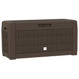Garden Storage Box Brown 119x48x60 cm PP 152196