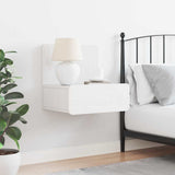 Bedside Table White 44 x 32.5 x 40 cm Solid pine wood 873489