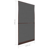 Brown Hinged Insect Screen for Doors 120 x 240 cm 141566