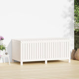 Garden Storage Box White 147x68x64 cm Solid Wood Pine 823851