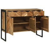 Sideboard Brown 100 x 30 x 75 cm Solid Acacia wood 374109