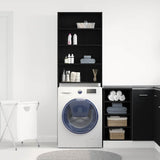 Washing Machine Cabinet Black Oak 64 x 24 x 190 cm 862668