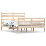 Bed Frame without Mattress Solid Wood Pine 140x200 cm 3103713