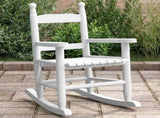 Rocking Chair for Children White Solid Wood Poplar 4008881