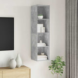 Wall-mounted TV Cabinet Concrete Grey 37x37x142.5 cm Engineered Wood 805493
