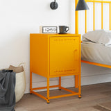 ZNTS Bedside Cabinet Mustard Yellow 36x39x60.5 cm Steel 846452