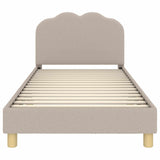 Children's Bed Frame with Headboard Light Grey 90 x 200 cm 42010978