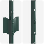 Green Fence Posts 44 pcs Green Metal 3335923