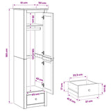 Wardrobe PANAMA Honey 51 x 50 x 185 cm Solid Pine Wood 42042130