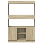 Highboard Sonoma Oak 92x33x140 cm Engineered Wood 3309611