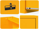 File Cabinet Mustard Yellow 44 x 50 x 74.5 cm Cold-Rolled Steel 891595