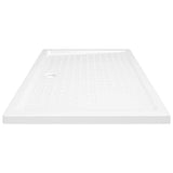 Shower Base Tray with Dots White 80x120x4 cm ABS 148901