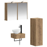 Bathroom Cabinet Set 4 pcs Artisan Oak Engineered Wood 3407374