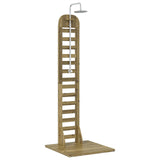 Outdoor Shower 223 cm Impregnated Pine Wood and Stainless Steel 886331