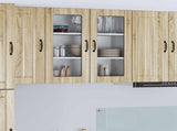 Wall Glass Cabinet LUCCA Sonoma Oak 80 x 31 x 80 cm 885067