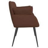 2 Seater Sofa with Metal Legs 2-Seater Brown Faux Leather 42051009