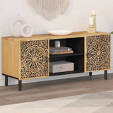 TV Cabinet 105x33x46 cm Solid Wood Mango 358212