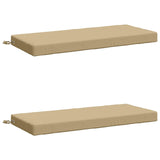 2-Piece Bench Cushions SOEST 2 pcs 100% Polyester Beige 950151