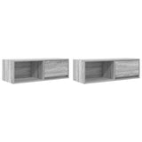 TV Cabinets 2 pcs Grey Sonoma 80x31x25.5 cm Engineered Wood 861465