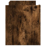 TV Cabinet Smoked Oak 100x35x40 cm Engineered Wood 848378