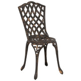 Garden Dining Set 7 pcs Bronze Aluminium 3334672