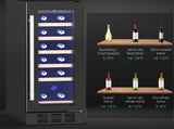 19 Bottle 5-18&degC Wooden Rack Wine Fridge - Black T3398P329437