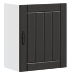 ZNTS Kitchen Wall Cabinet Lucca Black Engineered Wood 853799