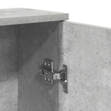 Bathroom Cabinet with Roll Holder Concrete Grey 39x22x90 cm 858527
