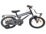 Kids Bike 12 Inches for 2-4 Years Old Dark Grey 42009265