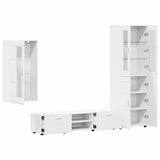 TV Cabinet Set with Drawer FLORIN 3 pcs White Engineered Wood 3397964
