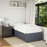 Bed Frame without Mattress Dark Grey 90x200 cm Velvet 3284983