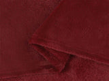 Throw Blankets 6 pcs Bordeaux Red 150 x 200 cm Fleece 42016818
