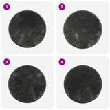 Table Top Black Marble 50x2.5 cm Durable Table Top Round 149193