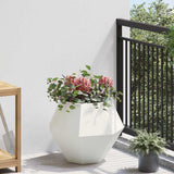 Planter 2 pcs White 50 x 50 x 40 cm Steel 884055